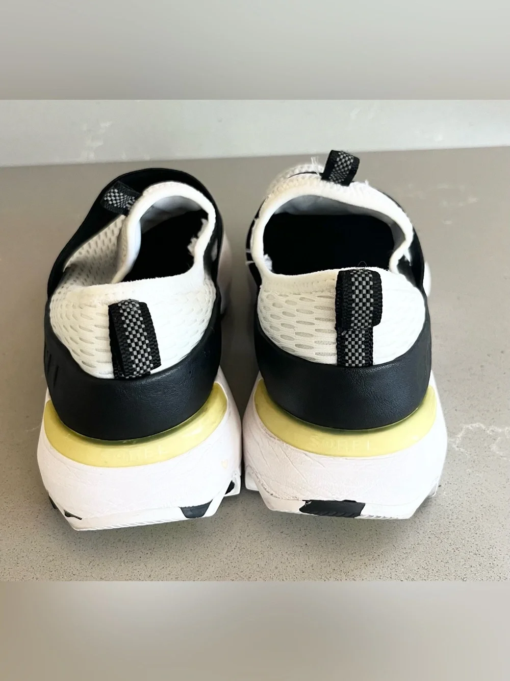 Sorel Kinetic Impact Strap Slip On Sneakers NL4698-100 White Shoe Women Size 7.5